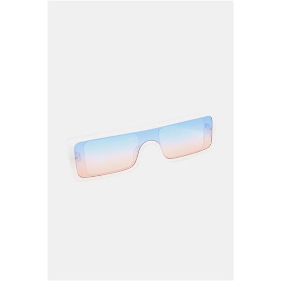 Polycarbonate Frame Rectangle Sunglasses - Picture 4 of 14